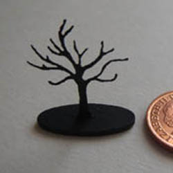 Black Jewellery Tree with Oval Base